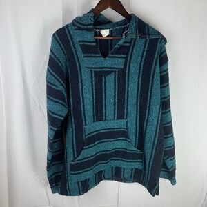 Franks Textiles‎ Baja Hoodie Jacket Beach Outerwear Hippy Boho Multicolor XL
